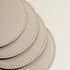 Set 4 OLETHA Drink Coasters, of - Aesthetic Round Coaster for Coffee Bar, Dining Table, Office Desk - Ivory