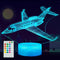 Airplane Night Light, Plane Gifts, Aviation 3D Illusion Night Light with 16
