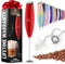Zulay Powerful Milk Frother for Coffee, Handheld Electric Whisk, Mini Mixer for Frappe, Latte, Matcha (Red)