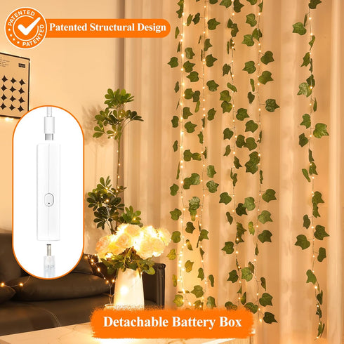 8 (5M/16FT Lakumu LED Fairy Lights Battery Operated, Rechargeable String Lights with Modes & Timer, TypeC, Waterproof