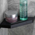 YISMAN 304 Lavatory Bathroom Corner Stainless Steel Shelf Wall Mount Triangular, Soap Holder,Black