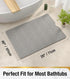 40 28 Inch, HITSLAM Non Slip Bathtub Mat x Extra Long Bath Mat for Tub, Soft PVC Loofah Shower Floor Mat with Drain
