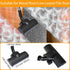 Turbo Brush Head with 1 1/4-Inch Connection, Vacuum Hose Adapter Kit for Easy Pet Hair Removal