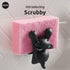 OTOTO Scrubby Cute Cat Sponge Holder for Kitchen Sink - Dishwasher Safe Dish Organizer- Compact, Cute Kitchen