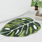 Cute Monstera Leaf Shaped Bathroom Rugs Non Slip Bath Mat Absorbent Washable Small Bath Matt Bathroom Decor