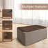 28-32 Inches, MEHIDFY Ottoman Cover, Waterproof Square Stool Slipcover, Quilted Stretch Furniture Protector, Machine