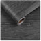 CRE8TIVE Dark Grey Wood Contact Paper, 12"x80" Self Adhesive Faux Wood Wallpaper for Kitchen Bedroom Cabinets