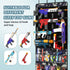 Over The Door Organizer for Toy Guns, Toy Storage, Toys Organizer with Pockets, Hook&Loop Straps for Foam Blasters
