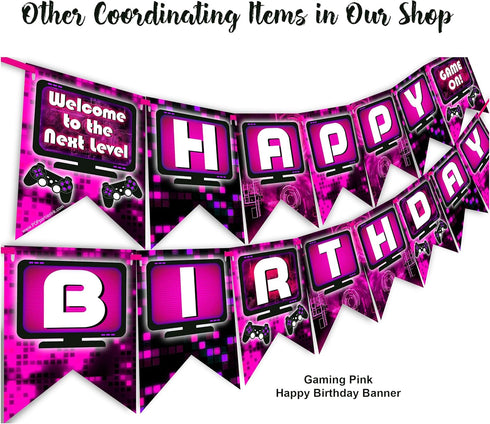 POP parties Ink Gaming Green Waterproof Bottle Labels, 20 Labels, Perfect for Gaming Party Decorations