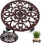 1 Packs 14 Inch Rolling Plant Stand with Wheels Metal Plant Caddy