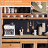 Self-Adhesive Shelf Liner, Waterproof Kitchen Liner, Easy Peel and Stick Contact Paper for Desk and Countertops, Dark