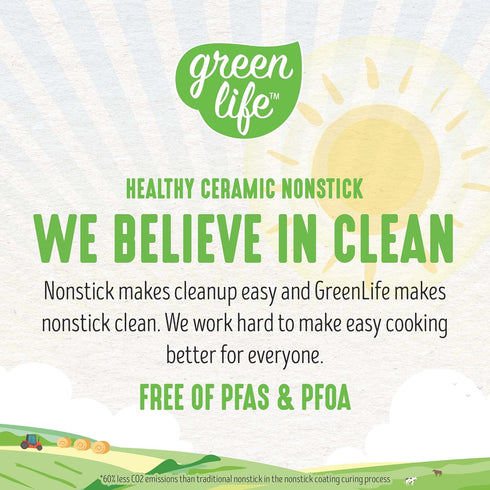 GreenLife 20” Extra Large Electric Skillet, Non-Toxic PFAS & PFOA-Free Ceramic Nonstick, Easy Clean, Pink