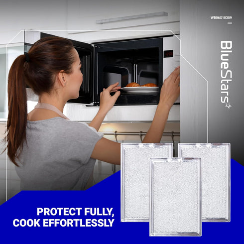 BlueStars Microwave Grease Filter Replacement - 7.64 x 5.12, Compatible with G.E LG Kenmore Over-the-range Microwaves,