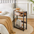 3 UTMZ001H IBUYKE Narrow Side Table with Storage Shelf, Tier End Table,Modern Sofa Table,Small Nightstand with Magazine