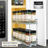 4-3/8 inch 2 LYNK PROFESSIONAL Pull Out Spice Organization for Cabinets - Wide Spice Rack for Inside Cabinets, Slide
