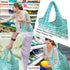 BeeGreen 12 Pack Reusable Grocery Bags Lightweight Durable Shopping Bags Washable Foldable Xlarge Classic Geometric