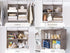Closet 4-Section Closet StorageWorks Hanging Organizer with Metal Rod, Organizers and Storage, Collapsible Hanging