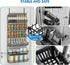 6-Tier JKsmart Spice Rack Organizer with Door Hook, Wall Mounted & Over the Door Spice Racks for Kitchen Pantry Door