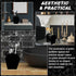 MUOUAKATE 3 Gothic Decor Coffin Toothbrush Holders for Bathrooms - Black Acrylic Halloween Goth Bathroom Decor, Spooky
