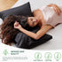 Love's Cabin Satin Pillowcase for Hair and Skin, Queen Size Set of 2, Black, Satin Cooling Pillow Cover