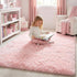 4x6 Pink Area Rugs for Bedroom Girls, Living Room Decor, Fluffy Fuzzy Shag Rug for Kids Room, Soft Cute Indoor Floor
