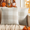 MIULEE Pack of 2 Farmhouse Buffalo Check Plaids Polyester Linen Soft Decorative Square Throw Pillow Covers - 18x18 Inch