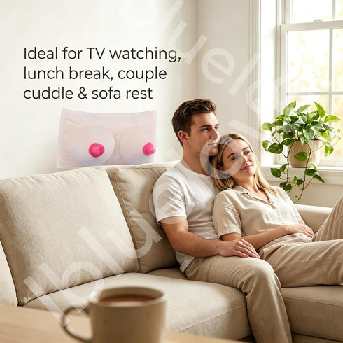 Ibluelover Boobs Breasts Pillow Cushion Soft Plush Sleep Pillow for Neck and Shoulder Funny Chest Pillow Gifts