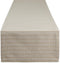 DII Farmhouse Gingham Checked Table Runner, 14x72, Stone