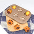 Beasea 3 Pack Madeleine Pans, 10x7 Inch Nonstick Cat Shaped Cake Cookies Pan for Baking