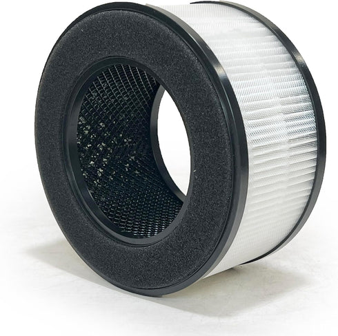 Nispira BS-01 3-In-1 True HEPA Filter Replacement for Slevoo Air Purifier BS-01 | 1 Pack Removes Smoke, Chemical VOCs,