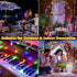 120LED 40FT 8 Ollny Christmas Lights, Waterproof Connectable String Lights with Timer Modes, Multicolor Plug in Fairy