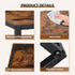 Set 2, 21.7 SUPER DEAL C Shaped Side Table of Small End Tables for Living Room, Bedroom, Bedside, Wide Tray for Laptop