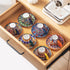 8 oz Set 6, vancasso Cappuccino Cups with Saucers of Bohemian Ceramic Coffee Cup for Latte, Tea, Espresso, Microwave