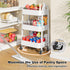 Rcemlip 3 Tier Rolling Cart with Wheels for Pantry Organizers and Storage, Metal Utility Kitchen Cart for Fruit