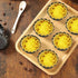 Egg Tart Molds 12PCS Mini Carbon Steel Non Stick Tart Pans for Baking, 2.6 Inch Tart Pan Set