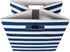 DII Polyester Cube Storage Collection, Collapsible Hard Sided Bin, 13x13x13", Nautical Blue