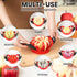 3.5 Inch 12 SCHVUBENR Apple Slicer with Sharp Blades - Professional Apple Cutter - Stainless Steel Apple Corer - Super