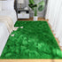 AROGAN Luxury Soft Shaggy Carpet, 3x5 Feet Green Fluffy Bedroom Rug for