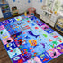 Mfmiudole 59"39.4" ABC Kids Rug for Playroom Ocean Rug Baby Play Mat Alphabet Carpet Sea Animal Number Shape Classroom