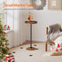 BF168BZ01 HOOBRO Small Round Side Table, Drink Table, Coffee Martini Table with Pedestal Accent for Small Spaces