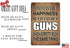 Rogue River Tactical Funny Pro Gun Metal Tin Sign, 12x8 Inch Wall Décor for Man Cave Bar