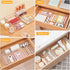 SMARTAKE 22-Piece Drawer Organizer with Non-Slip Silicone Pads, Clear Storage Trays for Makeup, Jewelry, Utensils