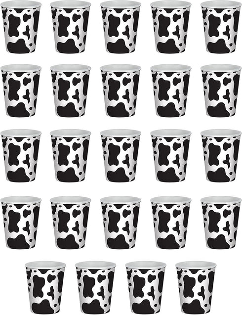 Beistle 24 Piece Cow Print Beverage Cups, 9 Ounces