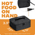 HotLogic Mini Portable Electric Lunch Box Food Heater, Innovative Food Warmer for Adults, Black (120V)