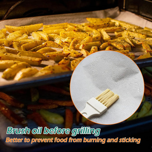 GeeRic Baking Parchment Paper, 100Pcs 8x12 inch Non-Stick Precut Baking Sheets for Cookies, Bread, Meat, Pizza