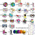 30 pcs 90s Party Decorations Hanging Swirls for Back to 1990's Theme Birthday Party Decor Supplies