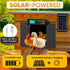 Anti-Pinch 11.3" 8.7" 5-Year Extra Large Automatic Chicken Coop Door Solar Powered with Remote - LCD Display, Light