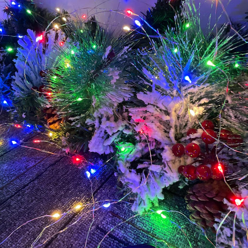 Etinga 10 Pack 10 3.3ft 10 Pack) Fairy Lights Battery Operated String Lights, LED on Silvery Copper Wirefor Flowers