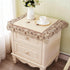 22" LeLehome Square Classic EmbroideredTablecloth, Vintage Brown Flower Beige Small Table Cloth Bedside Nightstand Tea