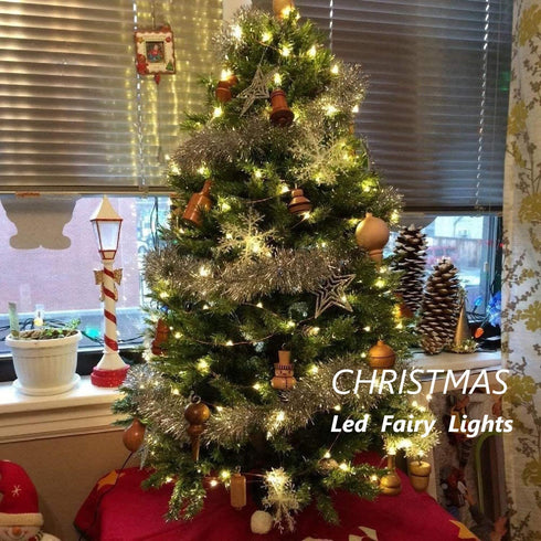 Highill 20LED Battery Fairy Lights Led String Lights with Timer Battery Operated String Lights Copper Wire Light